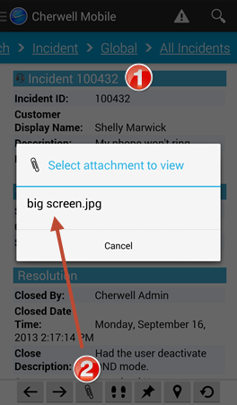 Android View Attachments