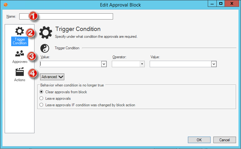 Approval Block Editor