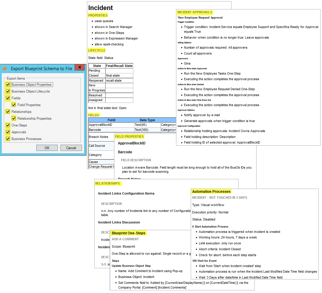 Business Object Schema