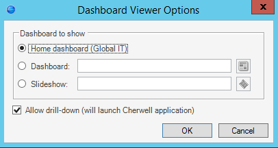 Dashboard Viewer Options