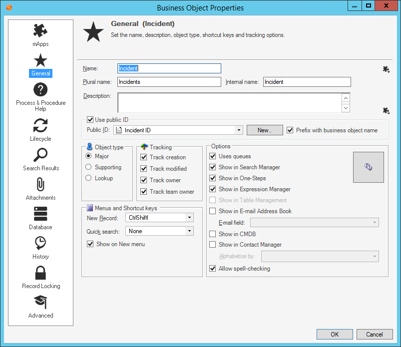 General Business Object Merge Areas