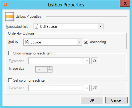 List Box Control Properties