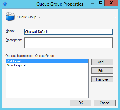 Queue Group Properties