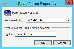 Radio Button Properties