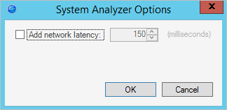 System Analyzer Latency Window