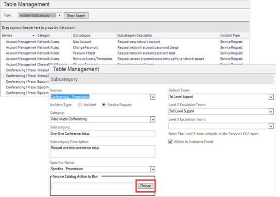 Table Management Add Unique Action